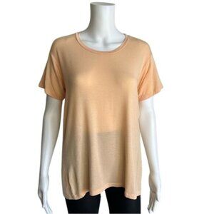 Joah Brown Short Sleeve Tee in Light Orange - OS